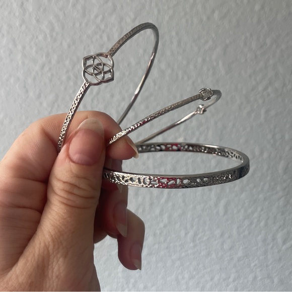 Kendra Scott Silver Set of 3 Bracelets - Picture 4 of 8